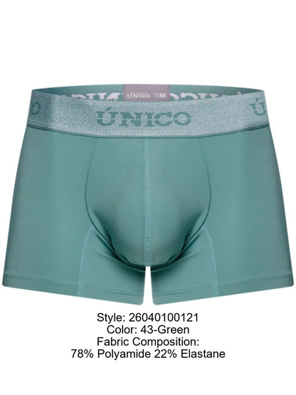 Mundo Unico Men's Underwear 26040100121 Ceramic Trunks Color 43-Green