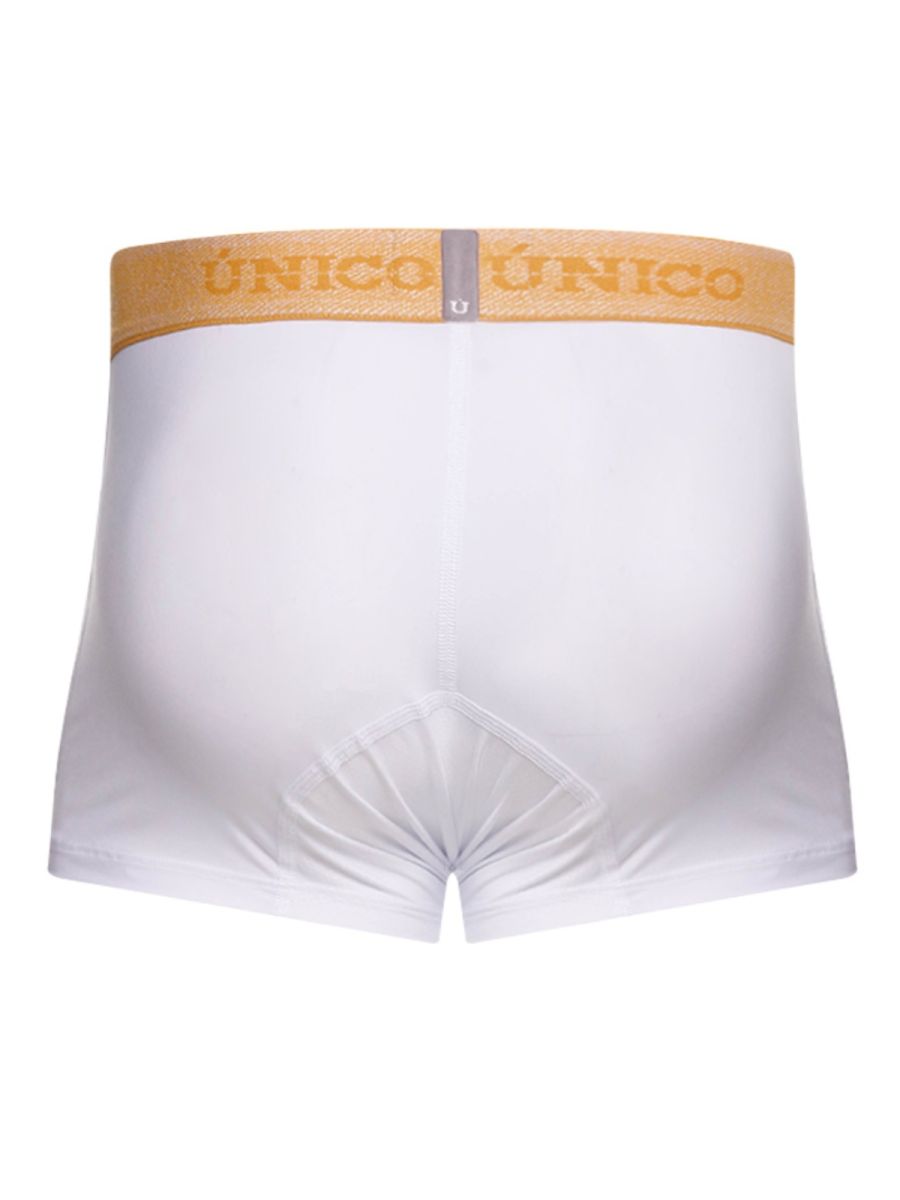 Mundo Unico Men's Underwear 26040100125 Amber Trunks Color 00-White - Premium Athletic Fit