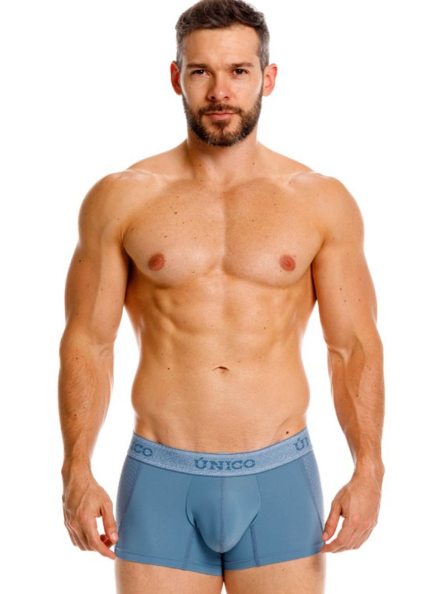 Mundo Unico Men's Underwear 26040100127 Classic Trunks Color 46-Blue - Premium Athletic Comfort