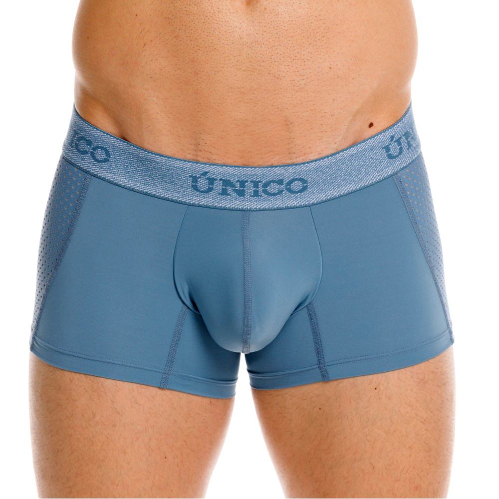 Mundo Unico Men's Underwear 26040100127 Classic Trunks Color 46-Blue - Premium Athletic Comfort