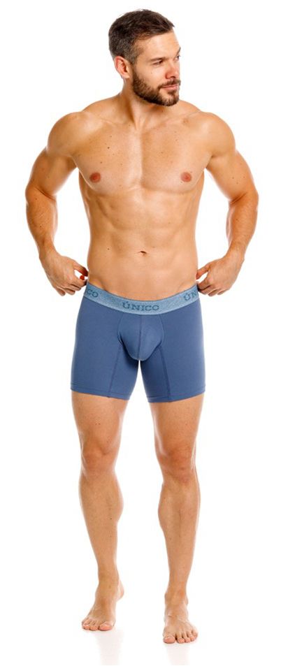 Mundo Unico Men's Underwear 26040100217 Classic Boxer Briefs in Teal - Premium Comfort and Style Color 46-Teal