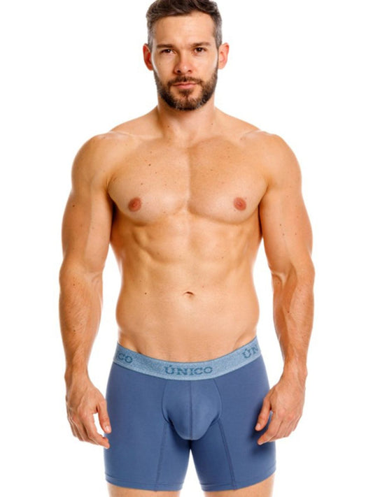 Mundo Unico Men's Underwear 26040100217 Classic Boxer Briefs in Teal - Premium Comfort and Style Color 46-Teal