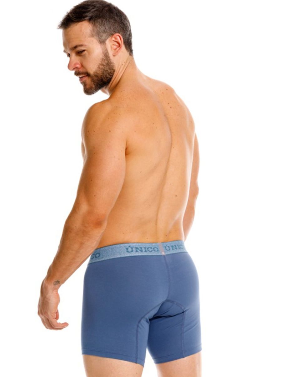 Mundo Unico Men's Underwear 26040100217 Classic Boxer Briefs in Teal - Premium Comfort and Style Color 46-Teal