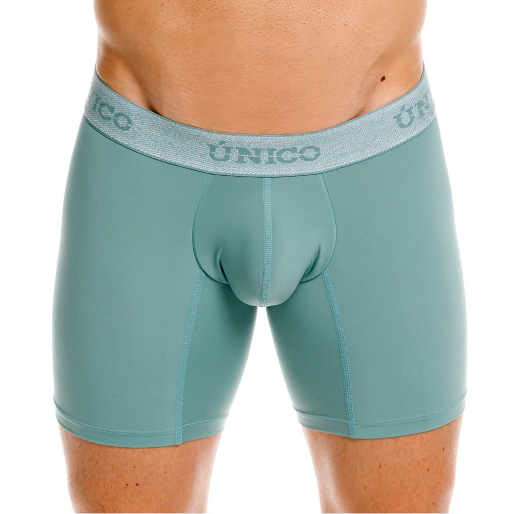 Mundo Unico Men's Underwear 26040100221 Ceramic Boxer Briefs Color 43-Green