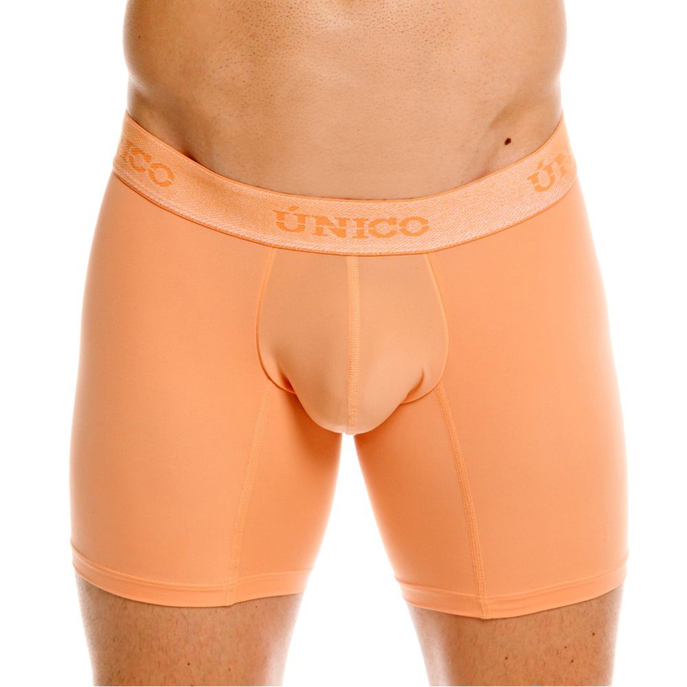 Mundo Unico Men's Underwear 26040100222 Classic Boxer Briefs in Apricot - Essential Comfort Color 40-Apricot
