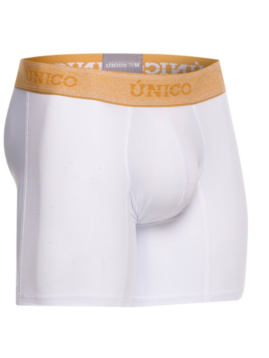Mundo Unico Men's Underwear 26040100225 Amber Boxer Briefs Color 00-White: Premium Comfort