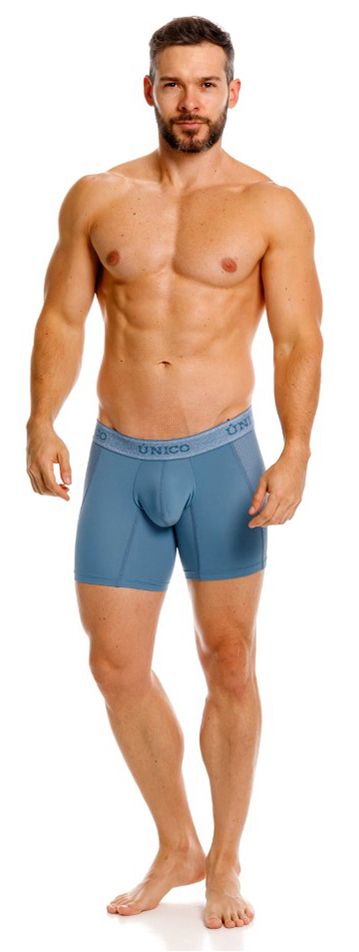 Mundo Unico Men's Underwear 26040100227 Classic Boxer Briefs Color 46-Blue - Premium Comfort and Fit