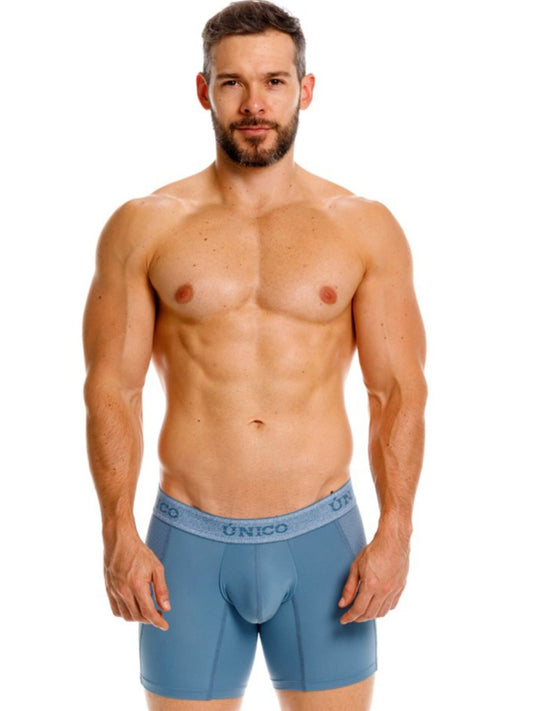 Mundo Unico Men's Underwear 26040100227 Classic Boxer Briefs Color 46-Blue - Premium Comfort and Fit