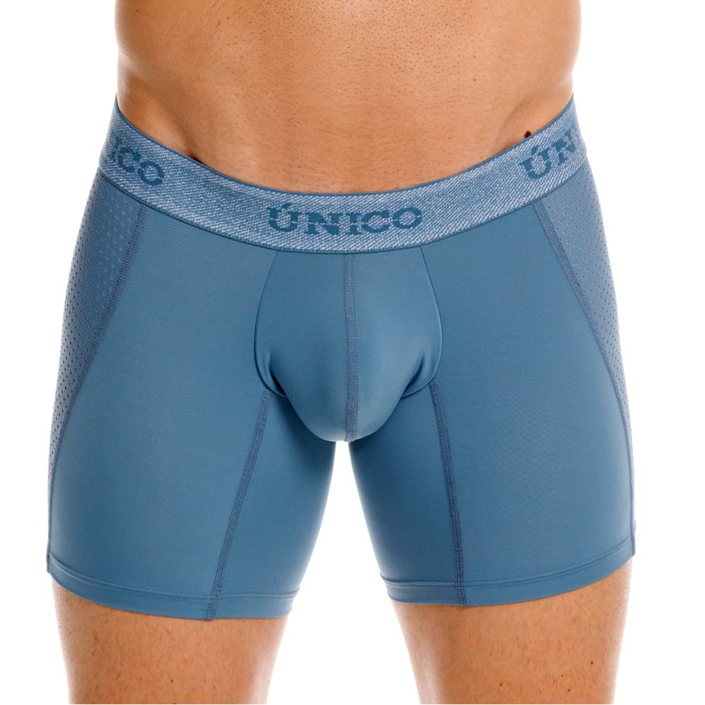 Mundo Unico Men's Underwear 26040100227 Classic Boxer Briefs Color 46-Blue - Premium Comfort and Fit