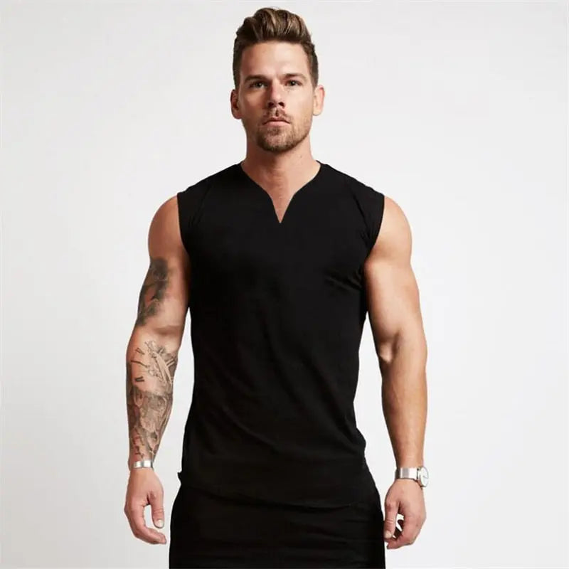 V Neck Fitness Shirt