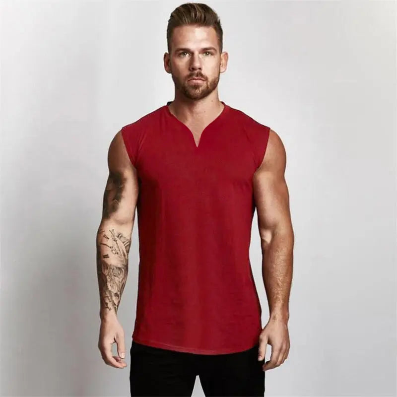 V Neck Fitness Shirt