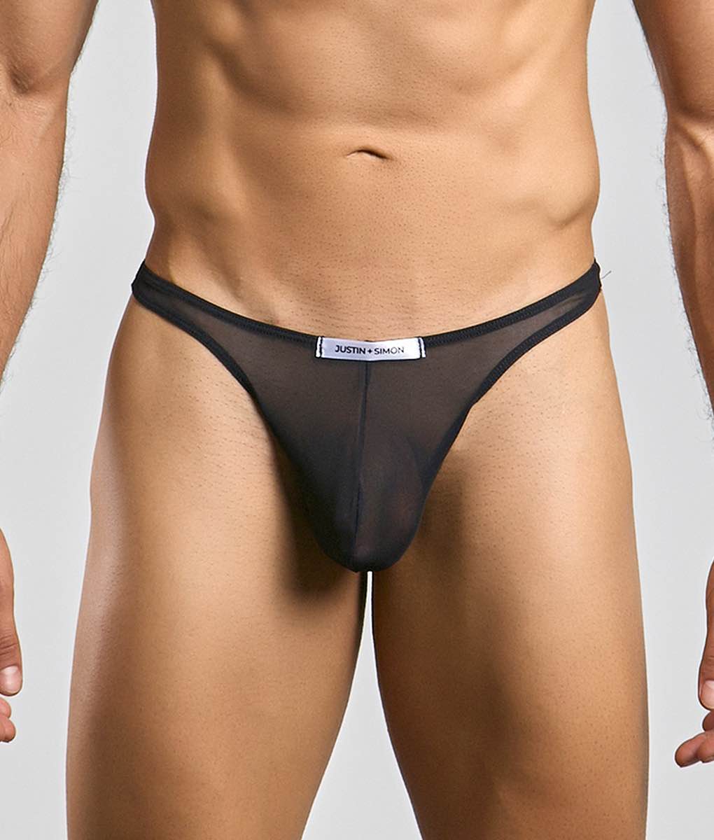Justin + Simon Classic Tanga Mesh | MEN Thong | Malebasics | OUTFAIR | OUTFAIR