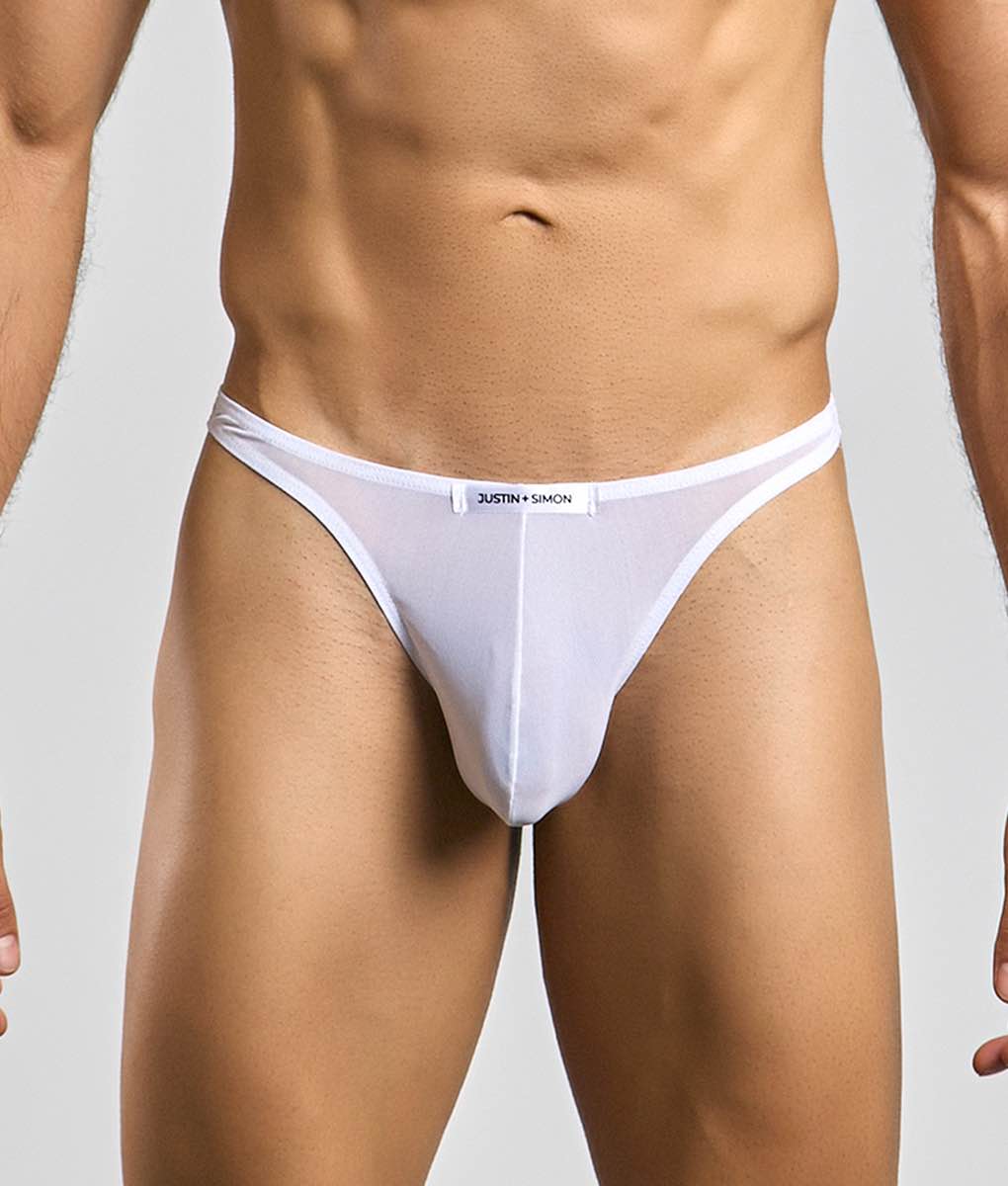 Justin + Simon Classic Tanga Mesh | MEN Thong | Malebasics | OUTFAIR | OUTFAIR