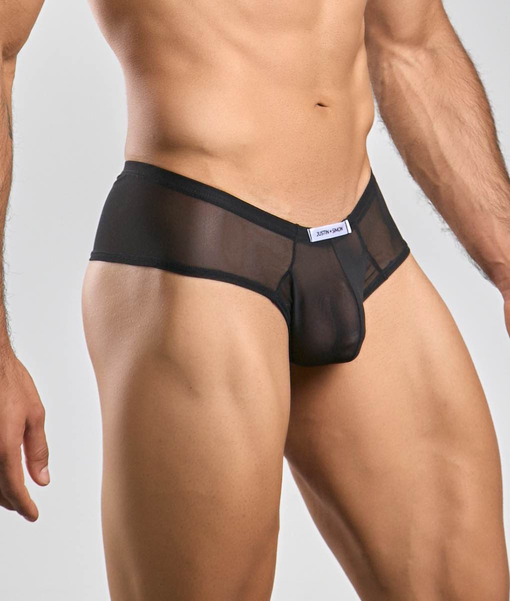 Justin + Simon Cheek Mesh | MEN Boyshort | Malebasics | OUTFAIR | OUTFAIR