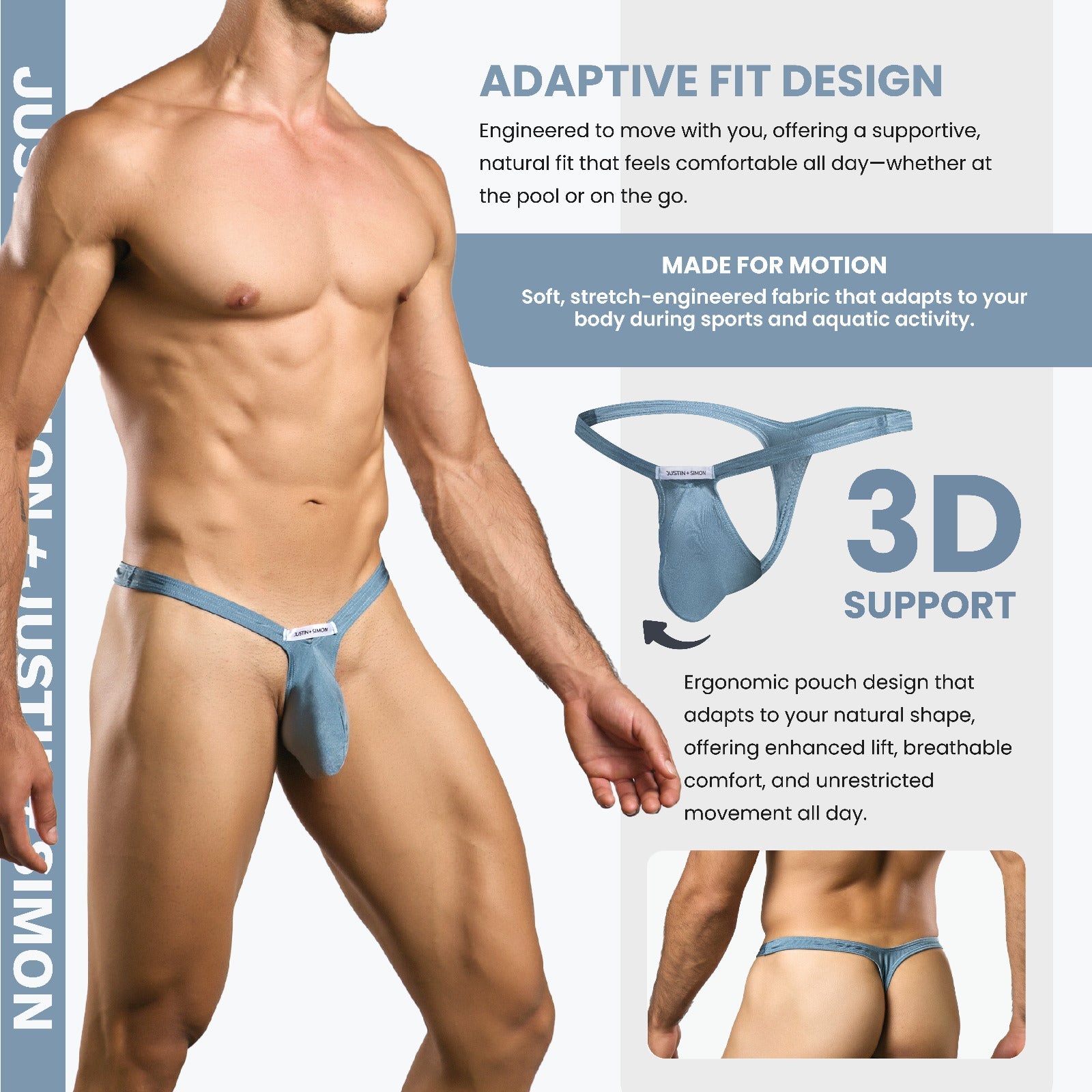 Justin + Simon Bulge Thong | MEN Thong | Malebasics | OUTFAIR | OUTFAIR