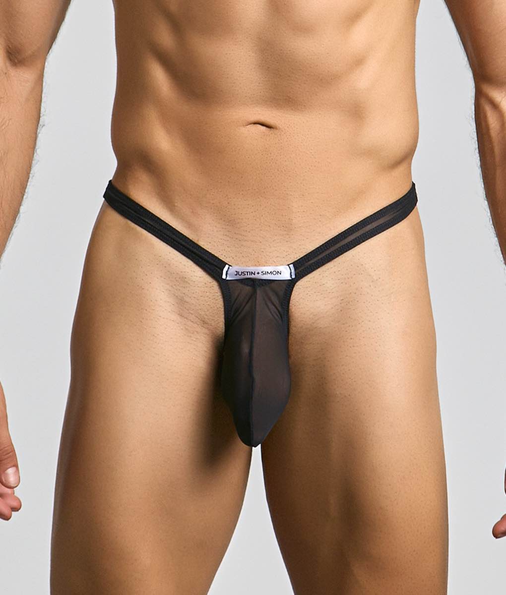 Justin + Simon Bulge Thong Mesh | MEN Thong | Malebasics | OUTFAIR | OUTFAIR