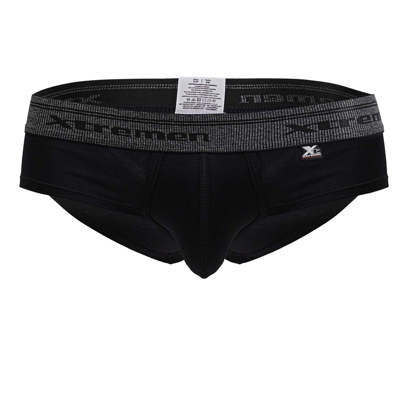 Xtremen Men's Underwear 41315 Cotton Blend Briefs Color Black