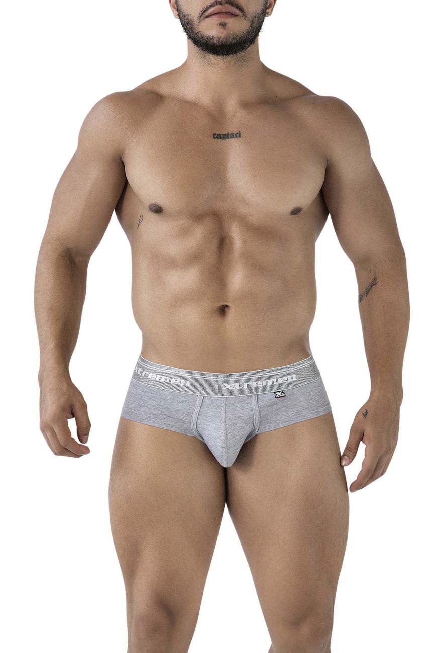 Xtremen Men's Underwear 41315 Cotton Blend Briefs Color Jasper Gray