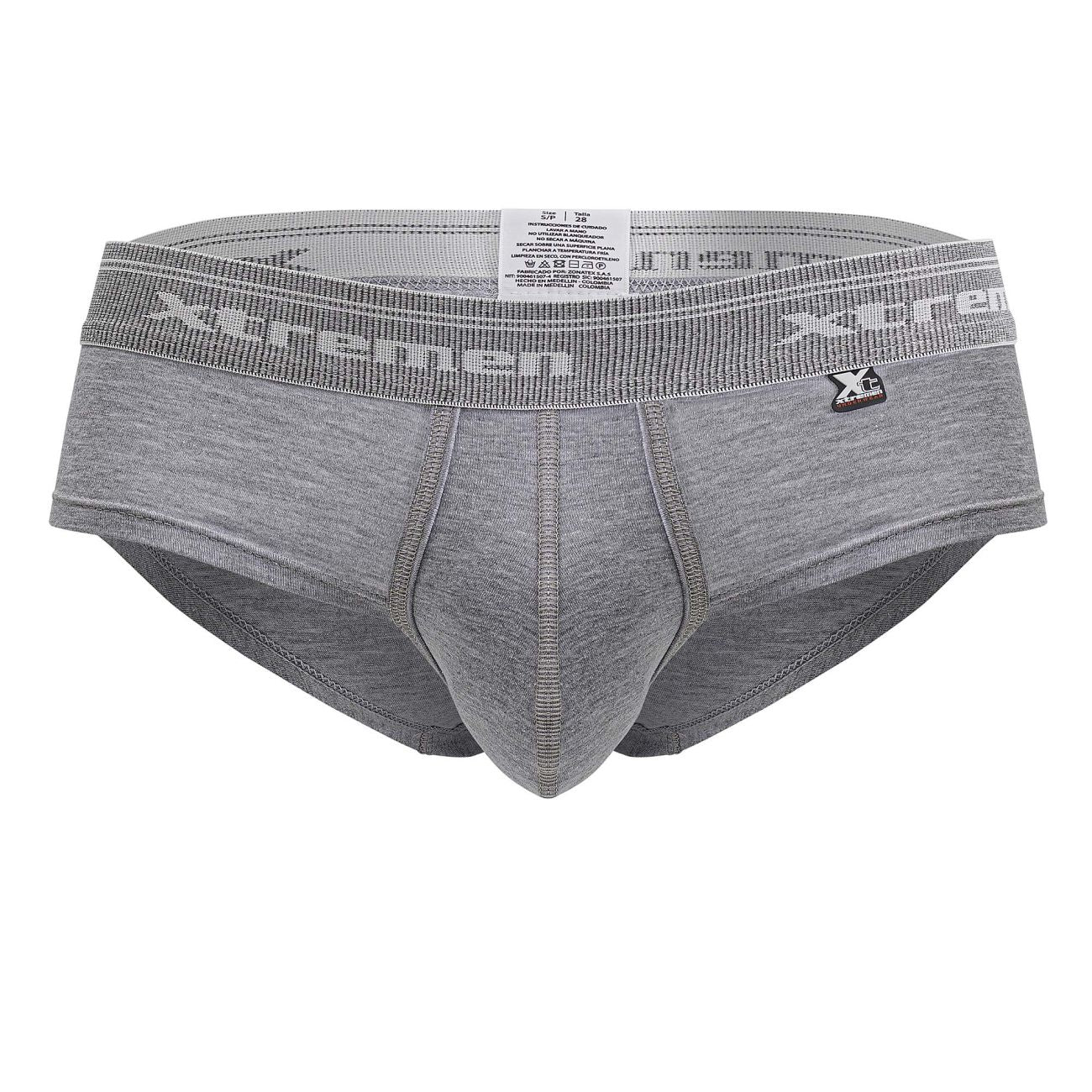 Xtremen Men's Underwear 41315 Cotton Blend Briefs Color Jasper Gray
