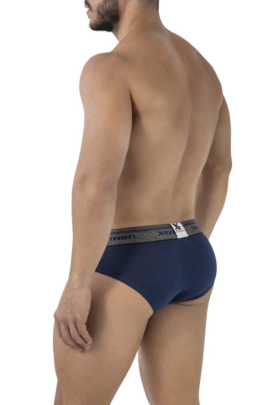 Xtremen Men's Underwear 41315 Cotton Blend Briefs Color Navy