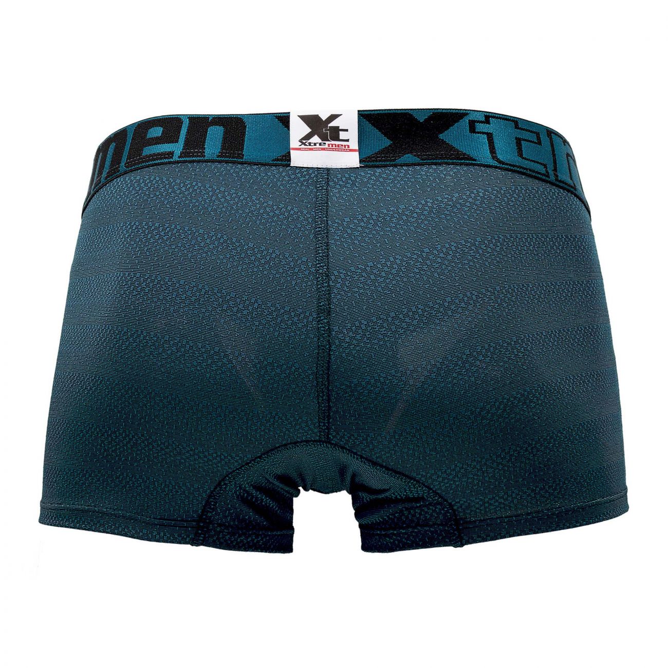 Xtremen Men's Underwear 51449C Geometric Jacquard Trunk Color Petrol