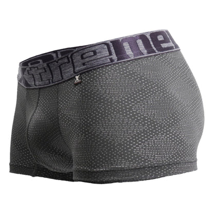 Xtremen Men's Underwear 54446C Jacquard Stripes Boxer Briefs Color Gray