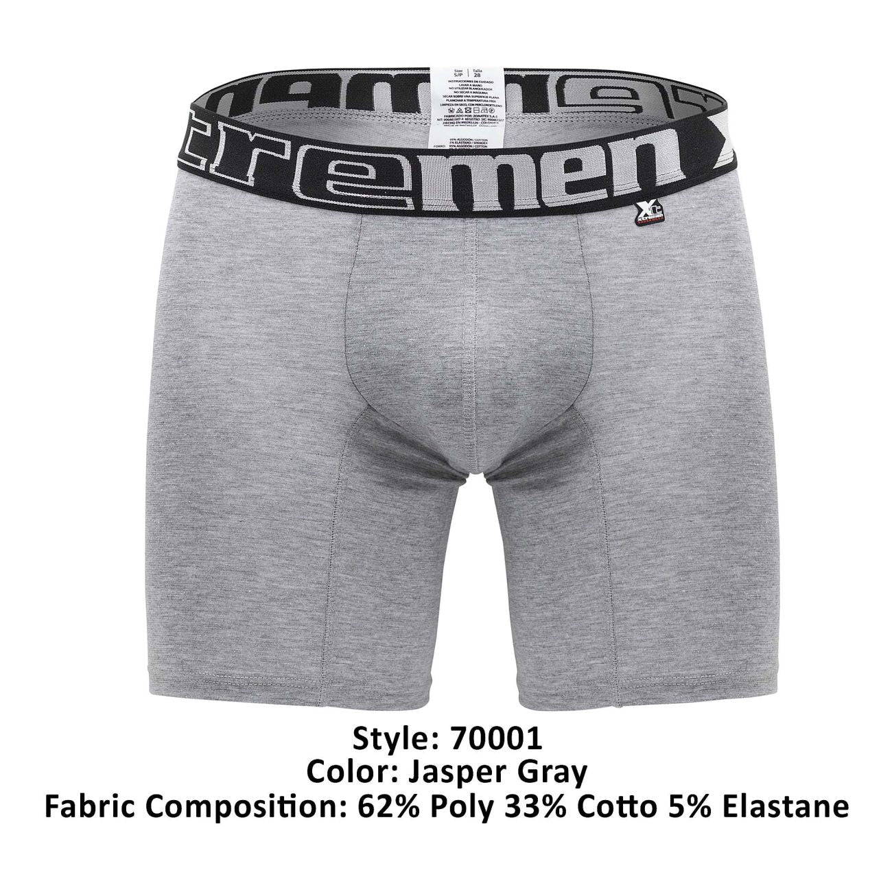 Xtremen Men's Underwear 70001 Plus color Gray