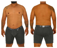 Plus Black Polyester Boxer Brief - view 1