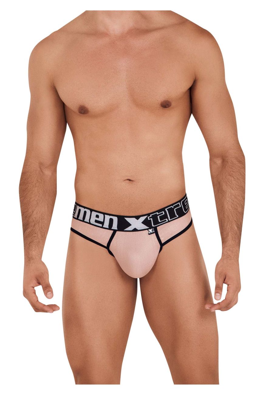 Xtremen Men's Underwear 91091X Frice Microfiber Thongs Color Pink