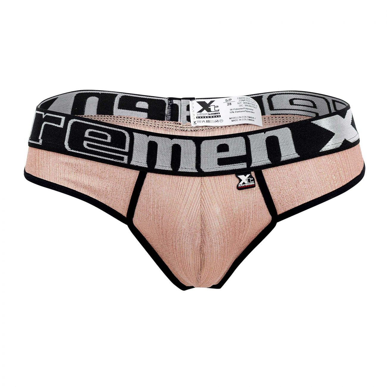 Xtremen Men's Underwear 91091X Frice Microfiber Thongs Color Pink