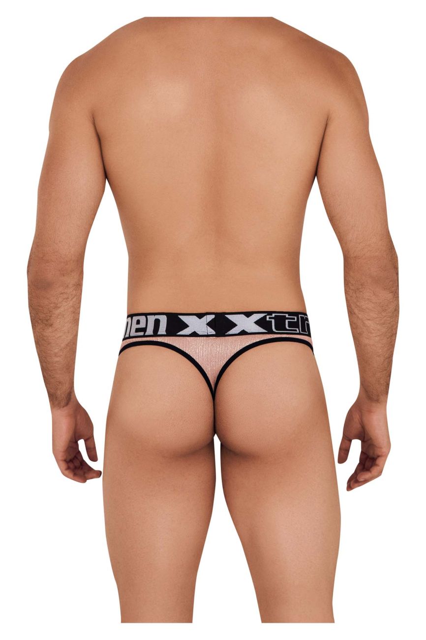 Xtremen Men's Underwear 91091X Frice Microfiber Thongs Color Pink