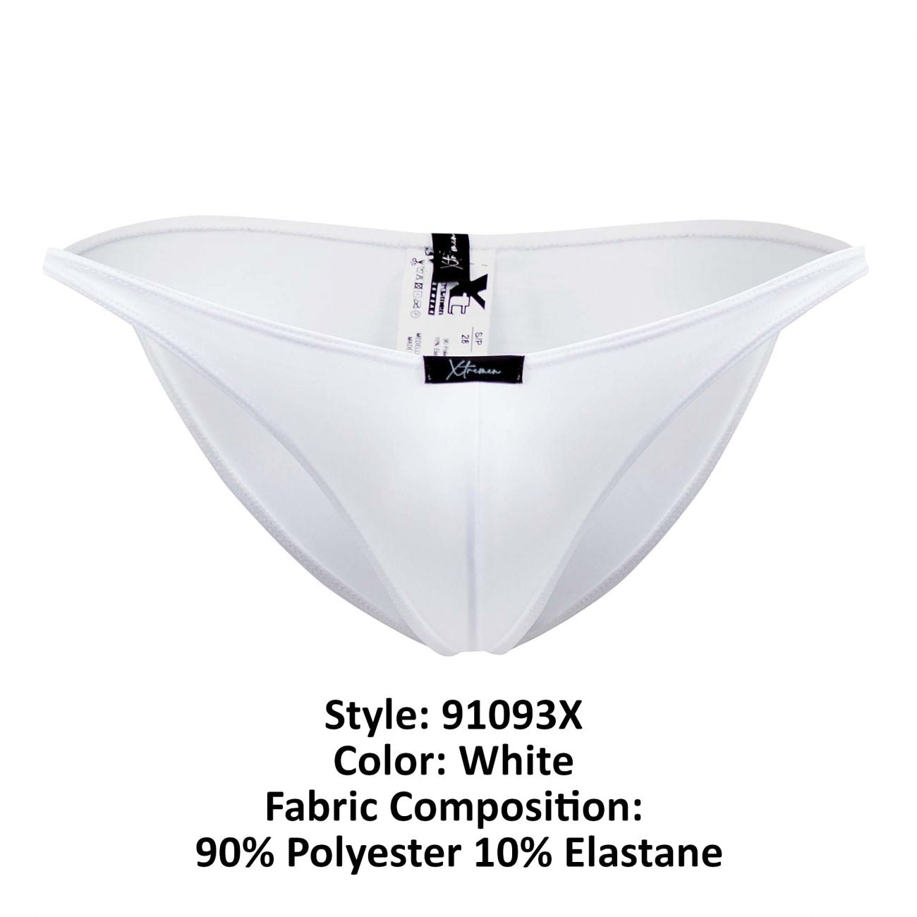 Xtremen Men's Underwear 91093X Microfiber Bikini Color White