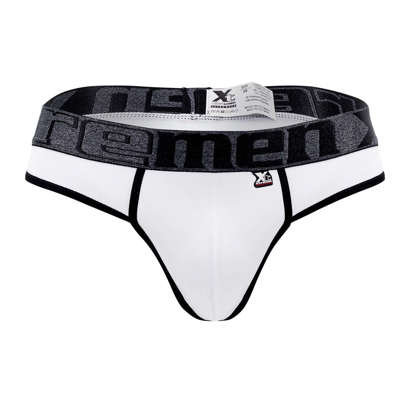 Xtremen Men's Underwear 91101X Microfiber Thongs Color White