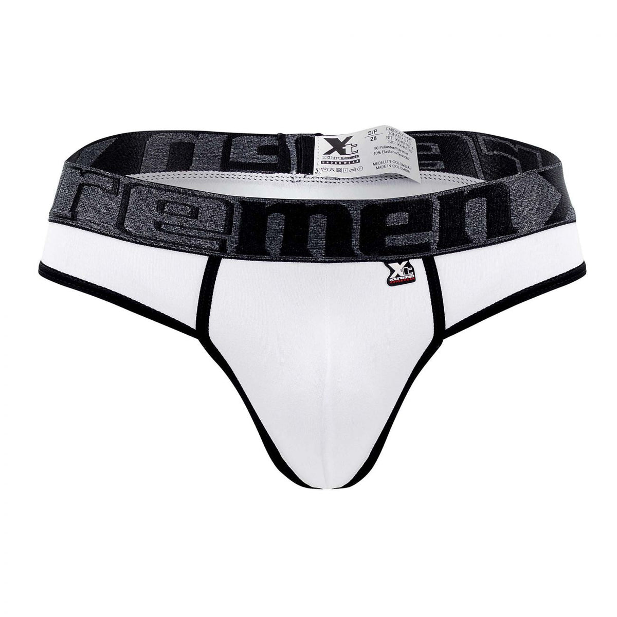 Xtremen Men's Underwear 91101X Microfiber Thongs Color White