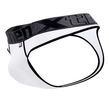 Xtremen Men's Underwear 91101X Microfiber Thongs Color White