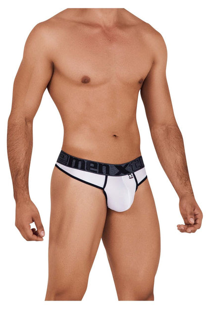 Xtremen Men's Underwear 91101X Microfiber Thongs Color White