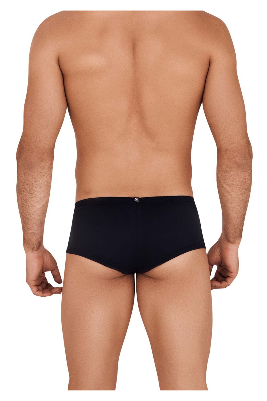Xtremen Men's Underwear 91103X Microfiber Trunks Color Black