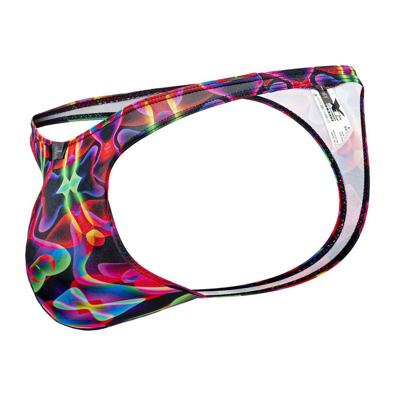 Xtremen Men's Underwear 91171 Printed Thongs Color Bows