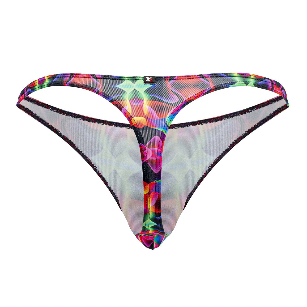 Xtremen Men's Underwear 91171 Printed Thongs Color Bows