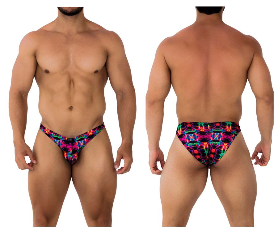 Xtremen Men's Underwear 91172 Printed Bikini Color Bows