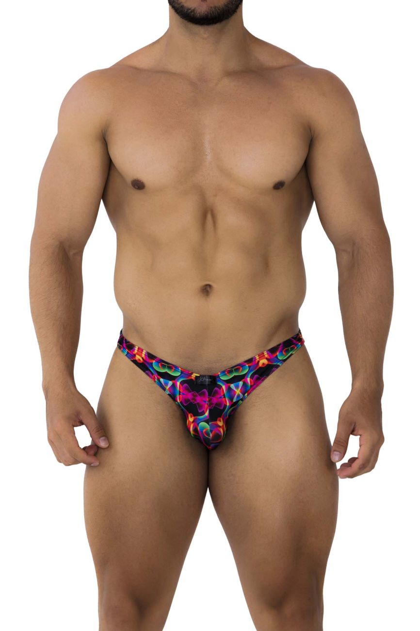 Xtremen Men's Underwear 91172 Printed Bikini Color Bows