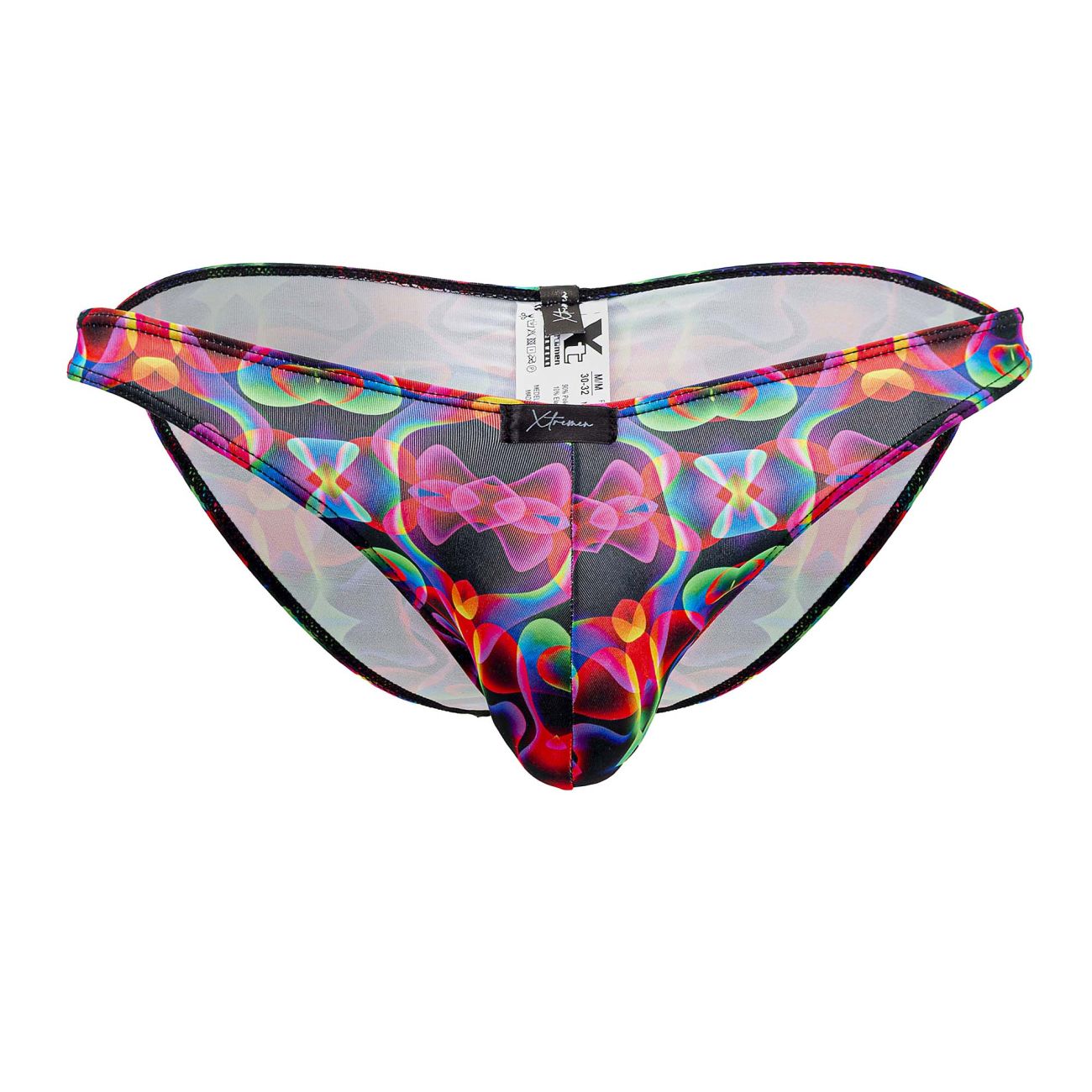 Xtremen Men's Underwear 91172 Printed Bikini Color Bows