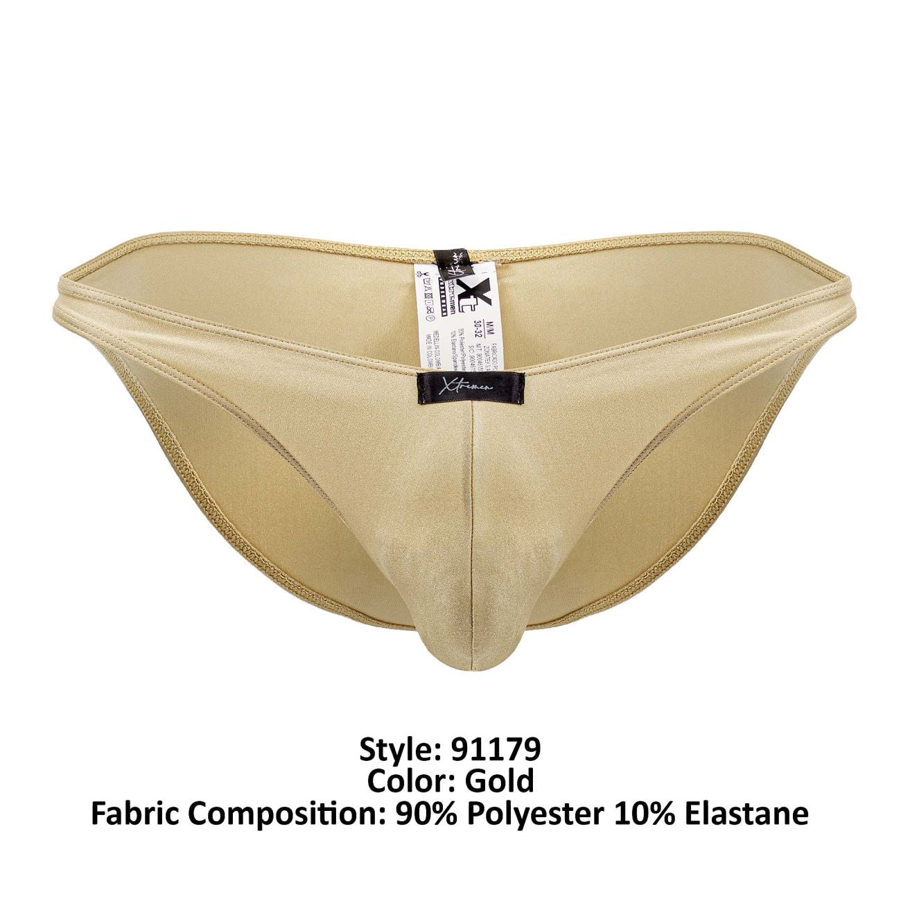 Xtremen Men's Underwear 91179 Microfiber Bikini Color Gold