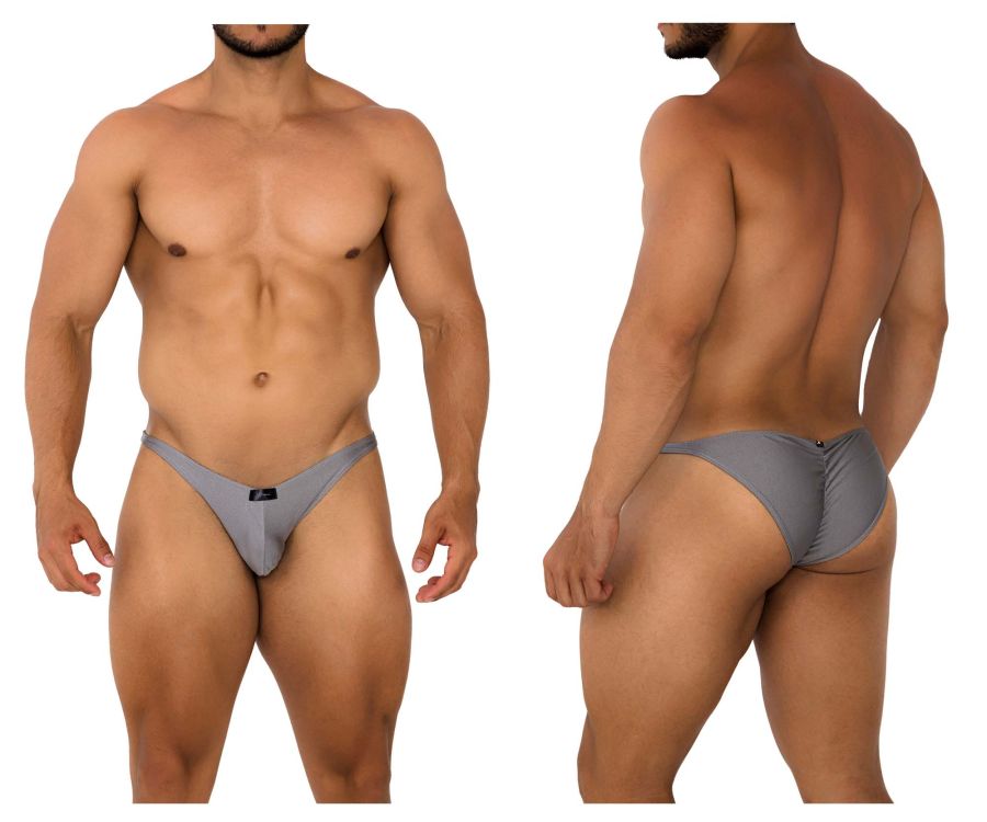 Xtremen Men's Underwear 91179 Microfiber Bikini Color Silver