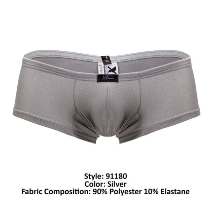 Xtremen Men's Underwear 91180 Microfiber Trunks Color Silver