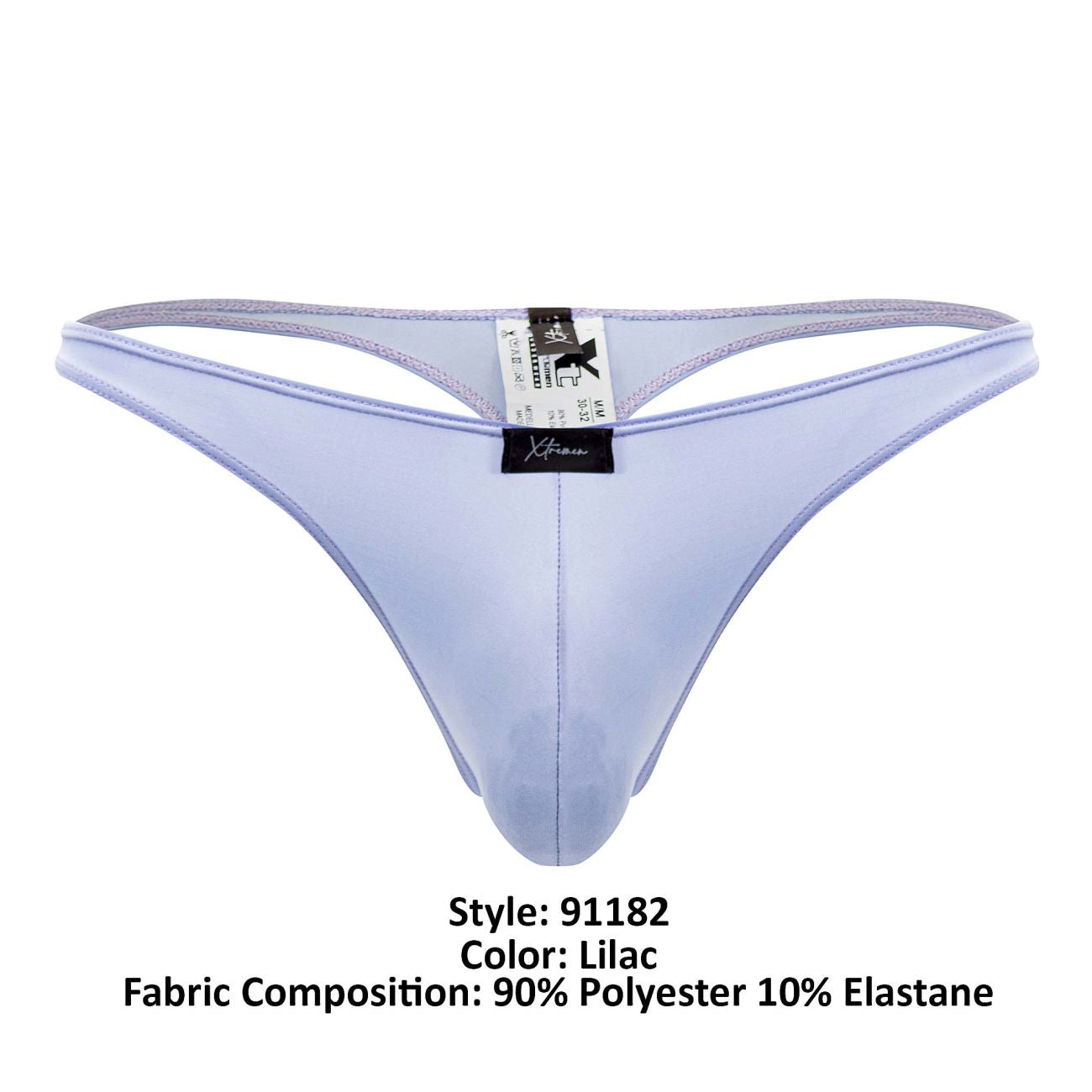 Xtremen Men's Underwear 91182 Microfiber Thongs Color Lilac