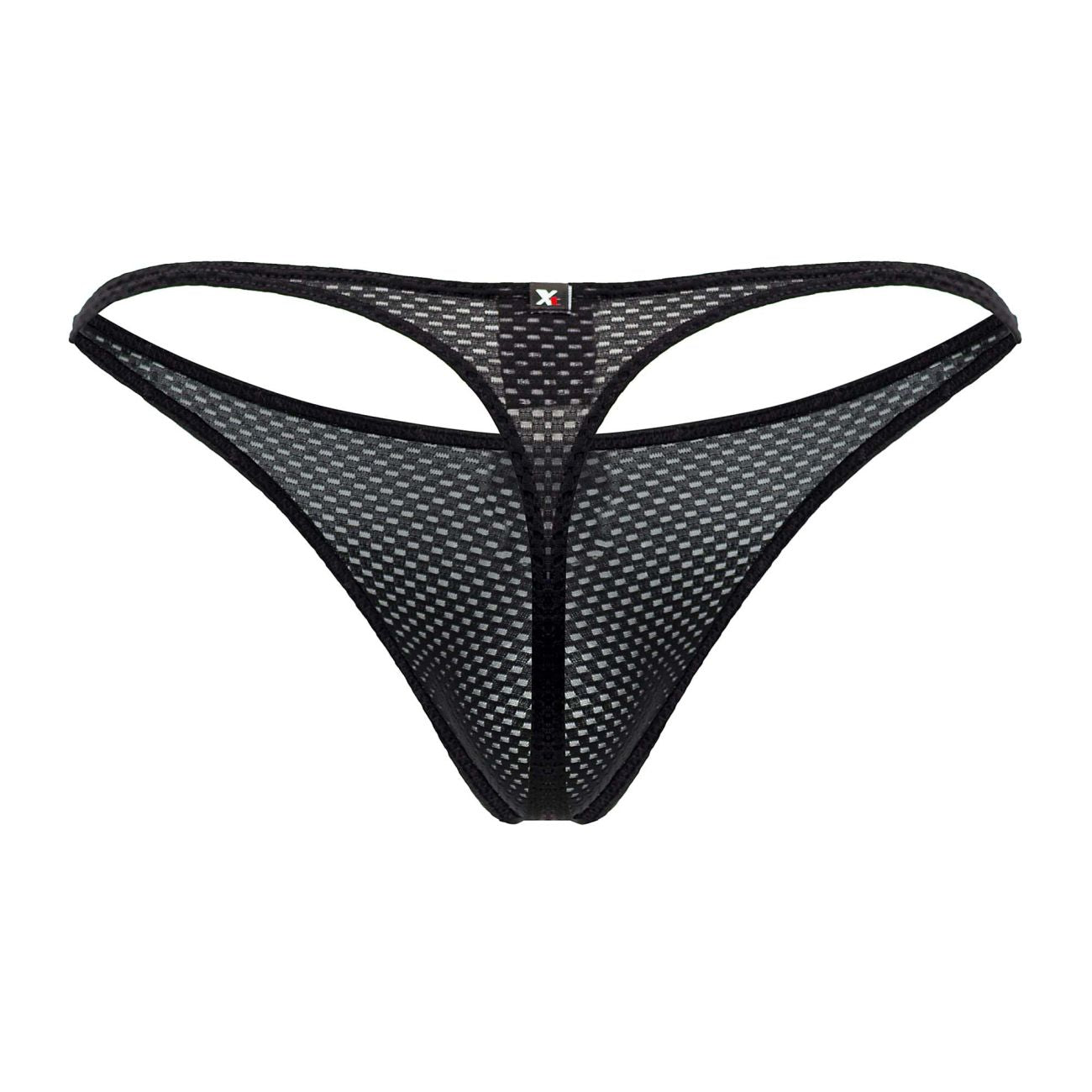 Xtremen Men's Underwear 91185 Mesh Thongs Color Black