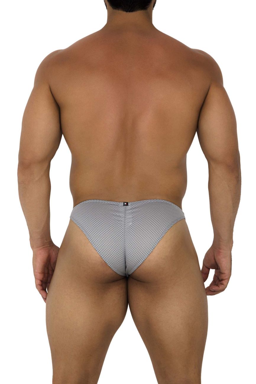 Xtremen Men's Underwear 91186 Mesh Bikini Color Gray