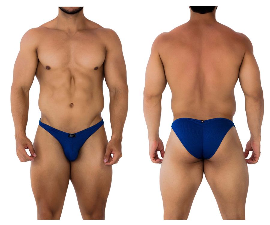 Xtremen Men's Underwear 91192 Jacquard Bikini Color Royal Blue