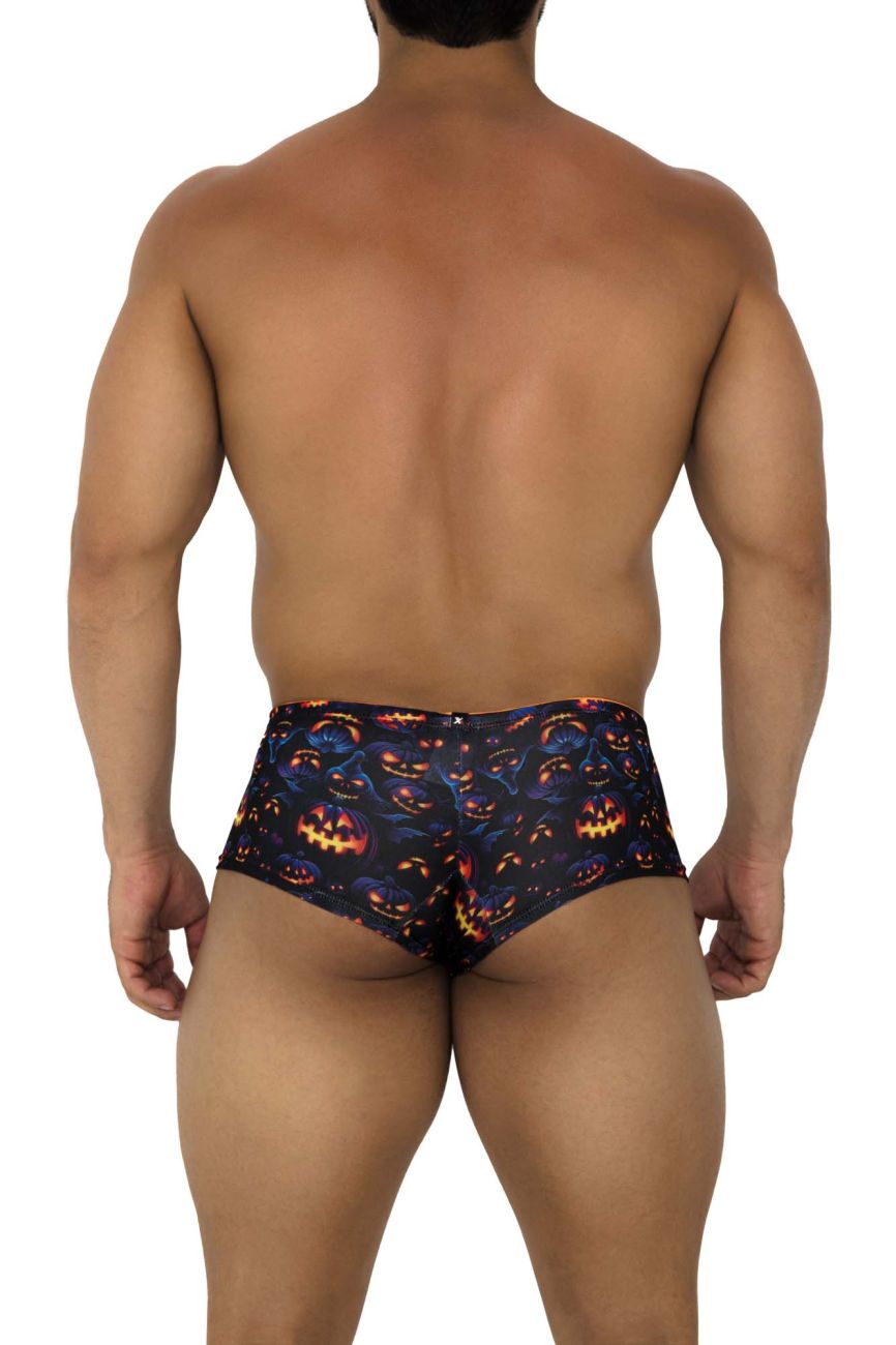 Xtremen Men's Underwear 91193 Printed Trunks Color Pumpkins